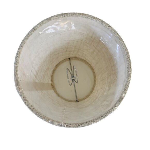Linen Lampshade Beige Fabric Barrel Empire Shade 5.5" Chandelier Welcome Light - Picture 4 of 10